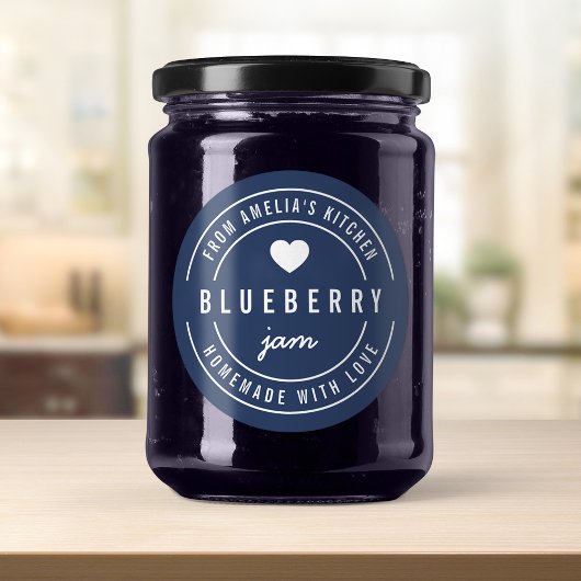 編集可能な背景色 手作りの愛情 ラウンドシール