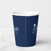 編集可能な背景色Mortarboard卒業生 紙コップ (右)
