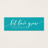 編集可能な背景 Let Love Grow スクリプト ウェディング (正面)