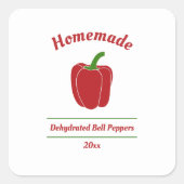 編集可能な脱水ベルピーパーラベルシール スクエアシール (正面)