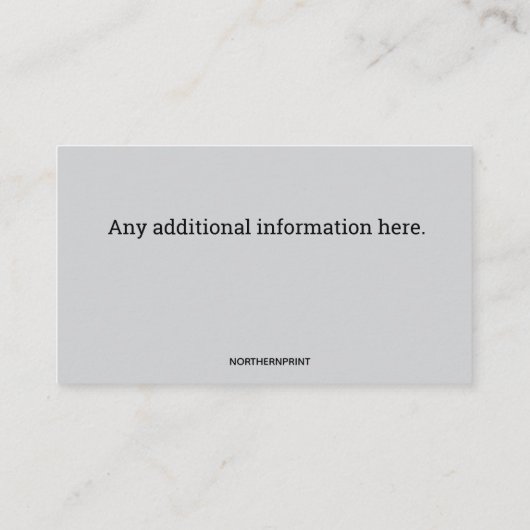 編集可能な自分のビールを作る 名刺 (裏面)