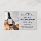 編集可能な自分のビールを作る 名刺 (正面)