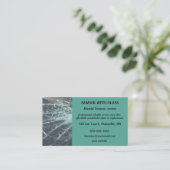 編集可能な自動ガラス修理および交換ビジネス 名刺 (スタンド正面)