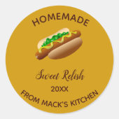 編集可能な自家製の甘い風味 ラウンドシール (正面)