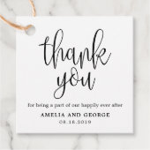 編集可能な色ありがとうラベルLCC フェイバータグ (正面)