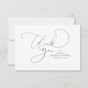 編集可能な色かわいいスクリプトブライダルシャワーありがとう