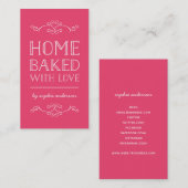 編集可能な色が愛で焼いた豊かに 名刺 (正面/裏面)