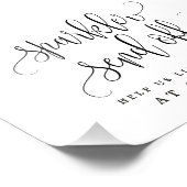 編集可能な色とサイズのスパークラーセンドフ記号LCC フォトプリント            (角)