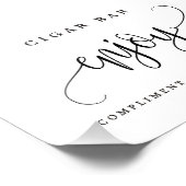 編集可能な色とサイズの食品サインLCC フォトプリント            (角)