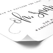 編集可能な色とサイズのInstagramハッシュタグ記号LCC フォトプリント (角)