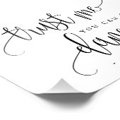 編集可能な色とサイズ結婚のバー記号LCC フォトプリント            (角)