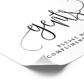 編集可能な色とサイズGENTSバスルーム記号LCC フォトプリント (角)