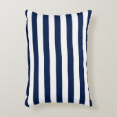 編集可能な色と白のストライプ アクセントクッション (正面(垂直))