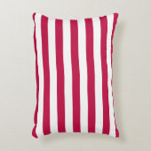 編集可能な色と白のストライプ アクセントクッション (正面(垂直))