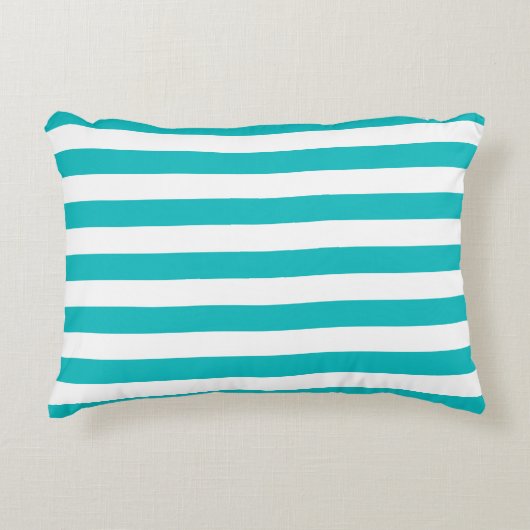 編集可能な色と白のストライプ アクセントクッション (正面)