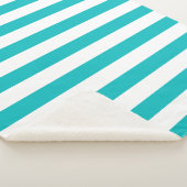 編集可能な色と白のストライプ シェルパブランケット (3/4)