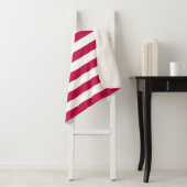 編集可能な色と白のストライプ シェルパブランケット (インサイチュ)