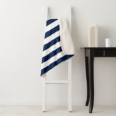 編集可能な色と白のストライプ シェルパブランケット (インサイチュ)