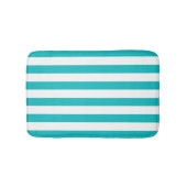 編集可能な色と白のストライプ バスマット (正面)