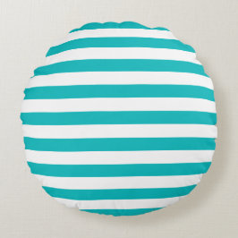 編集可能な色と白のストライプ ラウンドクッション