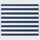 編集可能な色と白のストライプ ラッピングペーパー (フラット)