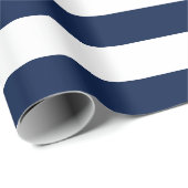 編集可能な色と白のストライプ ラッピングペーパー (ロールコーナー)