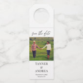 編集可能な色のみ日付の保存ボトルラベル ボトルネックタグ (正面)