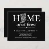 編集可能な色のインディアナの引っ越しのお知らせ 招待状 (正面/裏面)