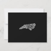 編集可能な色のノースカロライナの動きのお知らせ 招待状 (裏面)