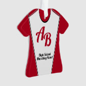 編集可能な色のマーチングバンドの制服 オーナメント (正面)