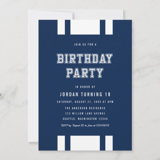 編集可能な色の多様性すべての年齢の誕生日パーティー 招待状 (正面)