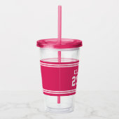 編集可能な色の多様性の卒業年次クラス アクリルタンブラー (右)