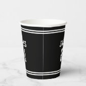 編集可能な色の多様性の追加名前番号紙カップ 紙コップ (右)