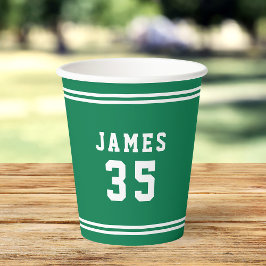 編集可能な色の多様性の追加名前番号紙カップ 紙コップ