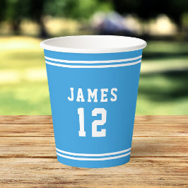 編集可能な色の多様性の追加名前番号紙カップ 紙コップ