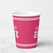 編集可能な色の多様性を卒業クラス年 紙コップ (左)