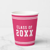 編集可能な色の多様性を卒業クラス年 紙コップ (正面)