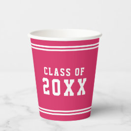 編集可能な色の多様性を卒業クラス年 紙コップ