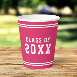 編集可能な色の多様性を卒業クラス年 紙コップ