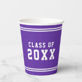 編集可能な色の多様性を卒業クラス年 紙コップ (裏面)