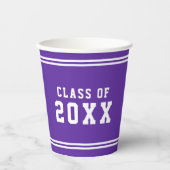 編集可能な色の多様性を卒業クラス年 紙コップ (正面)