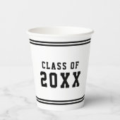 編集可能な色の多様性を卒業クラス年 紙コップ (裏面)