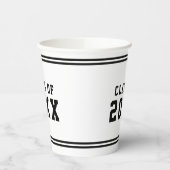 編集可能な色の多様性を卒業クラス年 紙コップ (左)