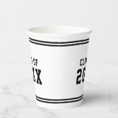 編集可能な色の多様性を卒業クラス年 紙コップ (右)