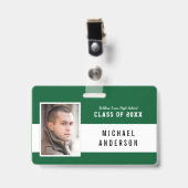 編集可能な色の多様性クラス懇親会写真の名前 バッジ (正面 （クリップ付）)