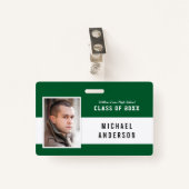 編集可能な色の多様性クラス懇親会写真の名前 バッジ (正面クリップ)