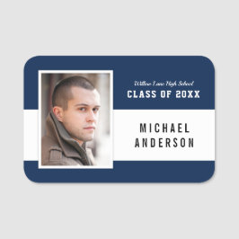 編集可能な色の多様性スクールクラスの懇親会写真 名札