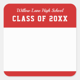 編集可能な色の多様性スタイルクラス懇親会名 スクエアシール