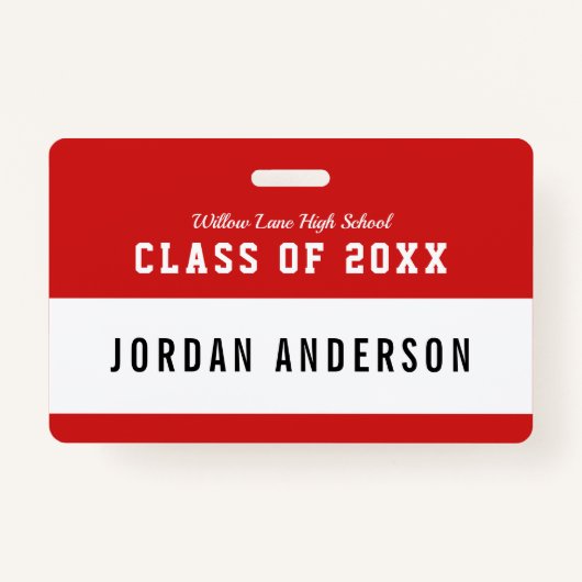 編集可能な色の多様性スタイルクラス懇親会名 バッジ (正面)