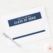 編集可能な色の多様性スタイルクラス懇親会名 長方形シール (封筒)